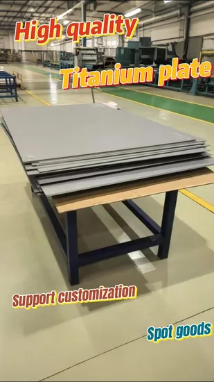 Titanium Sheet Gr5 Titanium Alloy Sheet High Strength Material Price Per Kg
